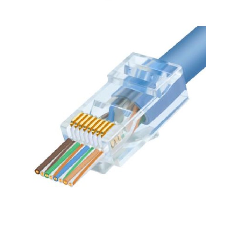 RJ45 Cat6 Pasante x100U